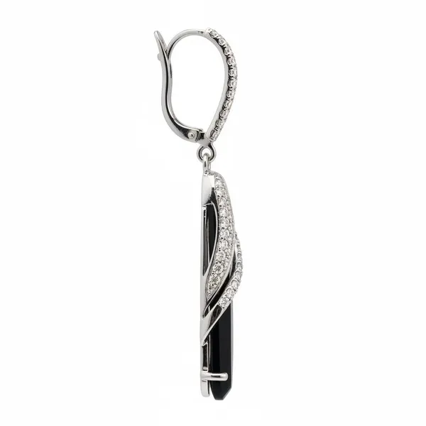 Silver_Black_92.5_Sterling_Drop_Earrings_For_Women