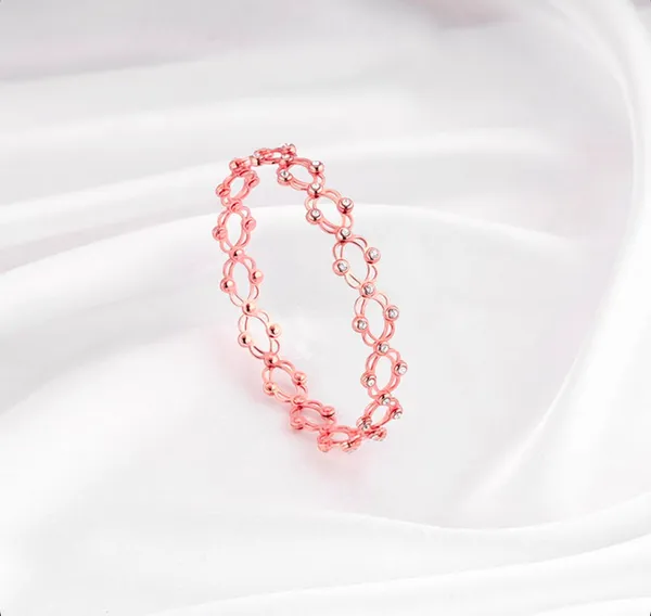 Pink_92.5_Sterling_Oval_Link_Bracelet_For_Women