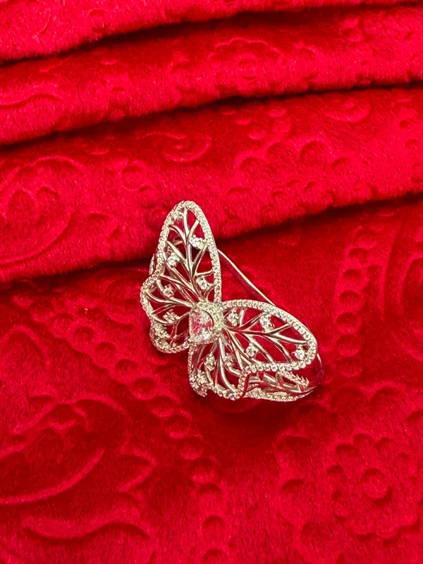 Silver_92.5_Butterfly_Statement_Ring_For_Women