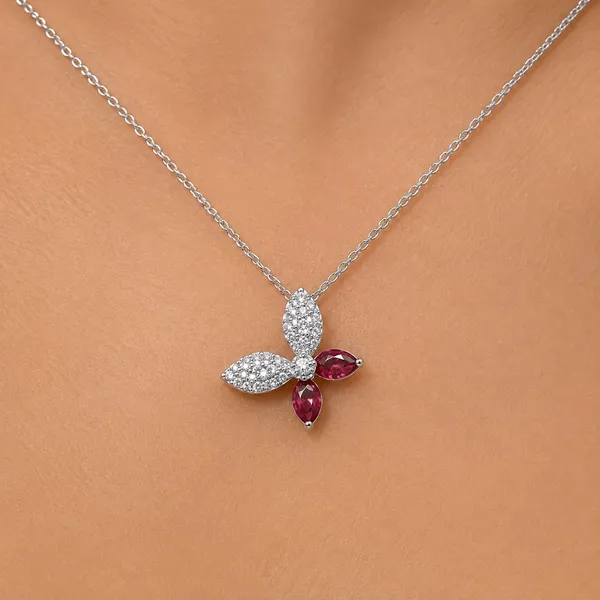 Silver_92.5_Purple_Floral_Stone_Pendant_Necklace_For_Women
