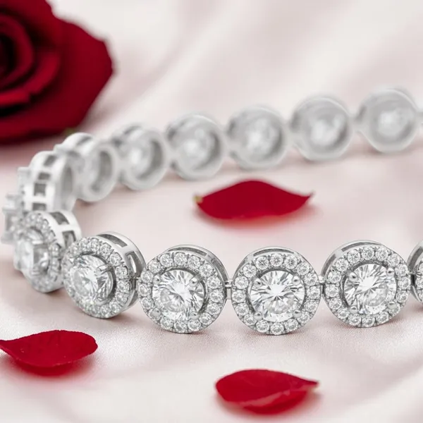 Silver_Halo_Tennis_Bracelet_For_Women