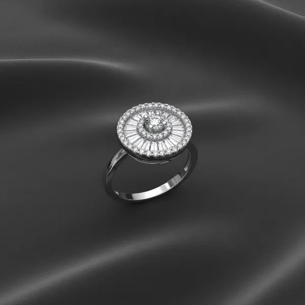 Silver_Round_Statement_Stone_Accent_Ring_For_Women
