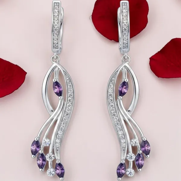 Silver_&_Clear_Crystal_Drop_Earrings_92.5_Sterling_Silver_For_Women