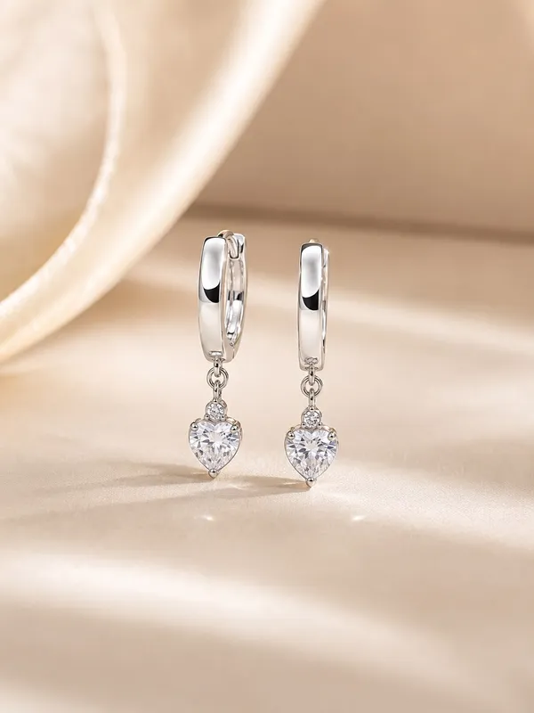 Silver_92.5_Heart_Charm_Hoop_Drop_Earrings_For_Women