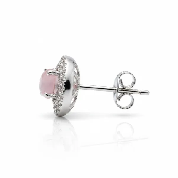 Pink_Halo_Stone_92.5_Sterling_Silver_Stud_Earrings_For_Women