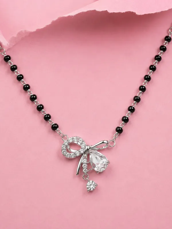Black_Silver_92.5_Beaded_Bow_Pendant_Mangalsutra_For_Women
