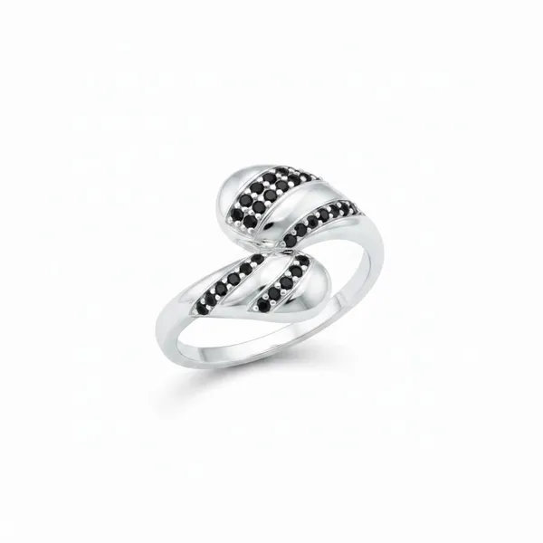 Silver_92.5_Black_Embellished_Crossover_Band_Ring_For_Women