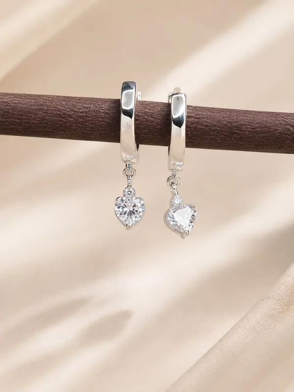 Silver_92.5_Heart_Charm_Hoop_Drop_Earrings_For_Women