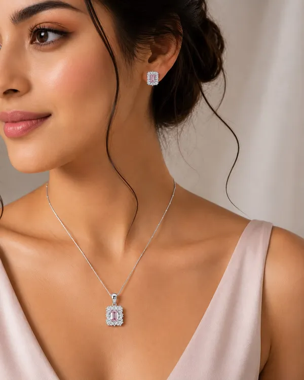 Silver_Pink_Stone_92.5_Sterling_Pendant_Necklace_Earrings_Set_For_Women
