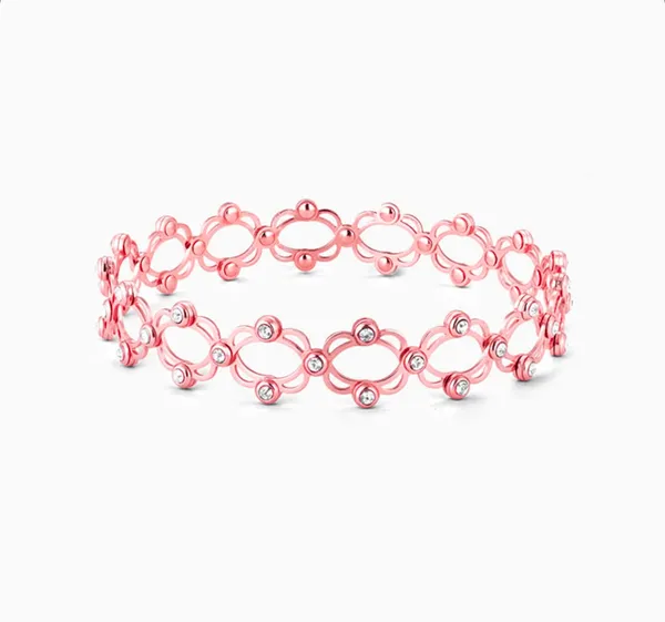 Pink_92.5_Sterling_Oval_Link_Bracelet_For_Women