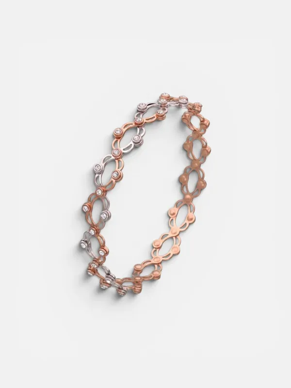 Rose_Gold_&_Silver_92.5_Link_Bracelet_For_Women
