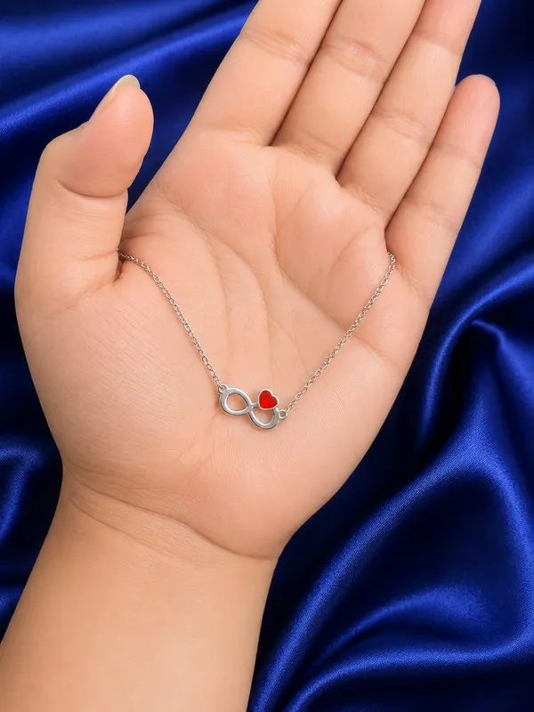 Silver_Infinity_Heart_Red_Accent_Pendant_Necklace_For_Women