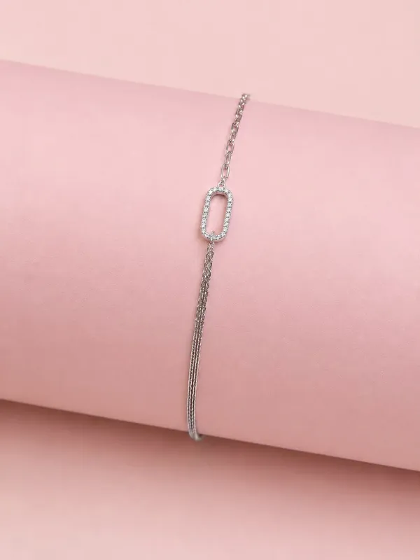 Silver_92.5_Oval_Link_Stone_Accent_Chain_Bracelet_For_Women