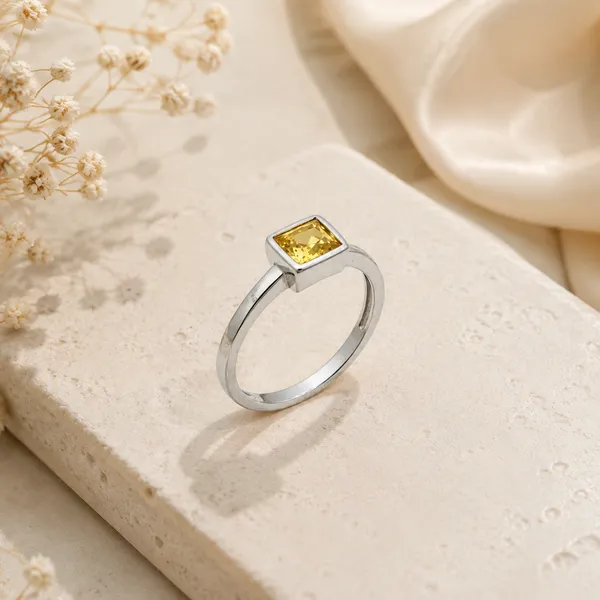 Silver_92.5_Square_Cut_Ring_For_Women