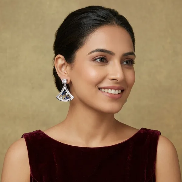 Silver_Floral_Drop_Earrings_For_Women