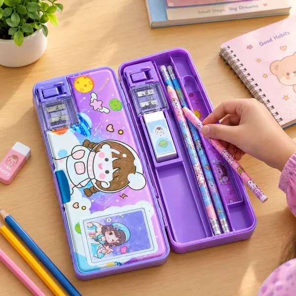 3_Piece_Combo_Kids_Cartoon_Pencil_Box_|_Cute_Space_Theme_Stationery_Organizer_for_School