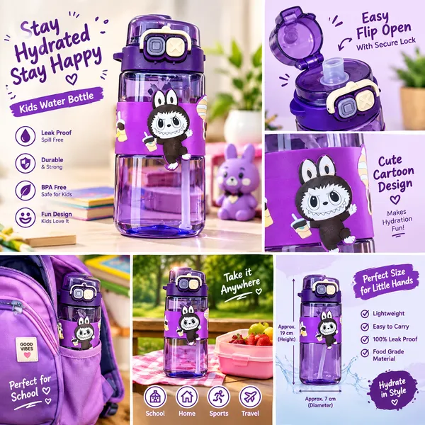 Kids_Cartoon_Flip-Open_Water_Bottle