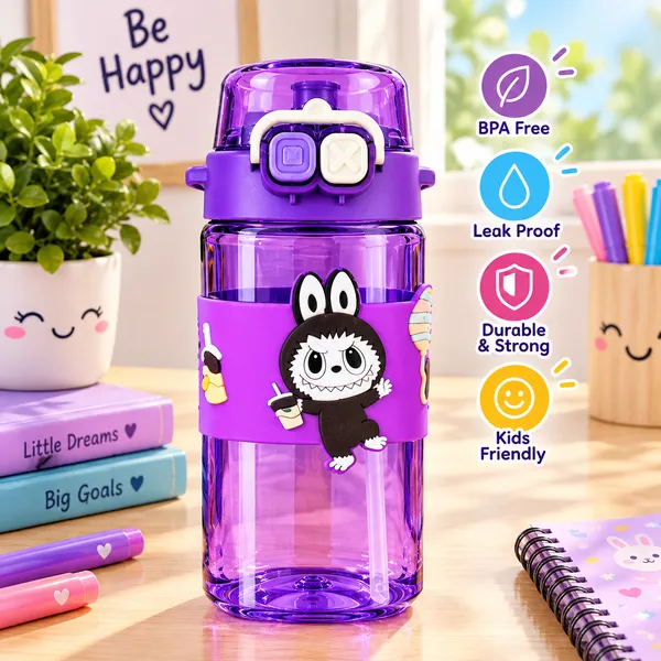 Kids_Cartoon_Flip-Open_Water_Bottle