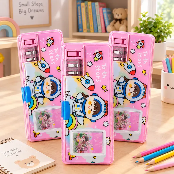 Pink_Space_Theme_Kids_Pencil_Box_with_Built-in_Sharpener_|_Cute_Cartoon_School_Stationery_Organizer