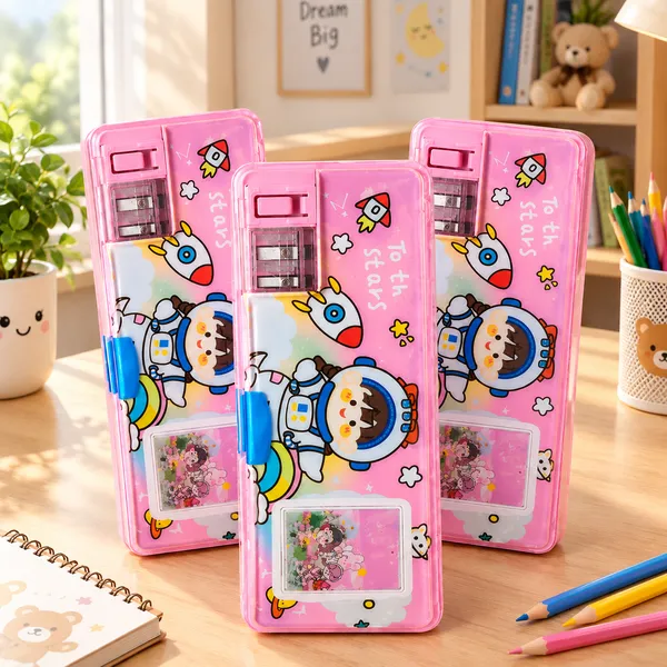 Pink_Space_Theme_Kids_Pencil_Box_with_Built-in_Sharpener_|_Cute_Cartoon_School_Stationery_Organizer