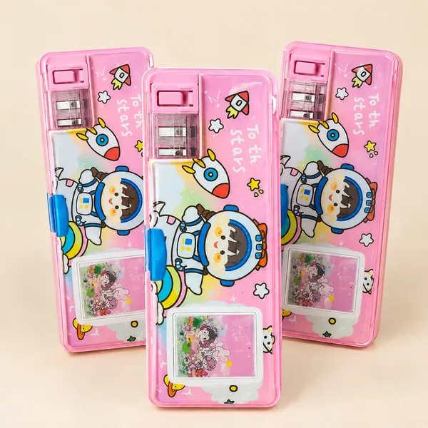 Pink_Space_Theme_Kids_Pencil_Box_with_Built-in_Sharpener_|_Cute_Cartoon_School_Stationery_Organizer