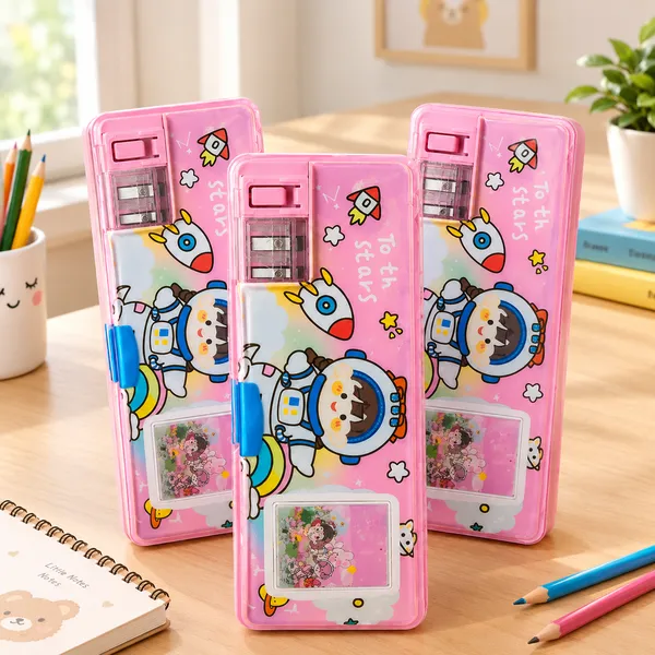 Pink_Space_Theme_Kids_Pencil_Box_with_Built-in_Sharpener_|_Cute_Cartoon_School_Stationery_Organizer