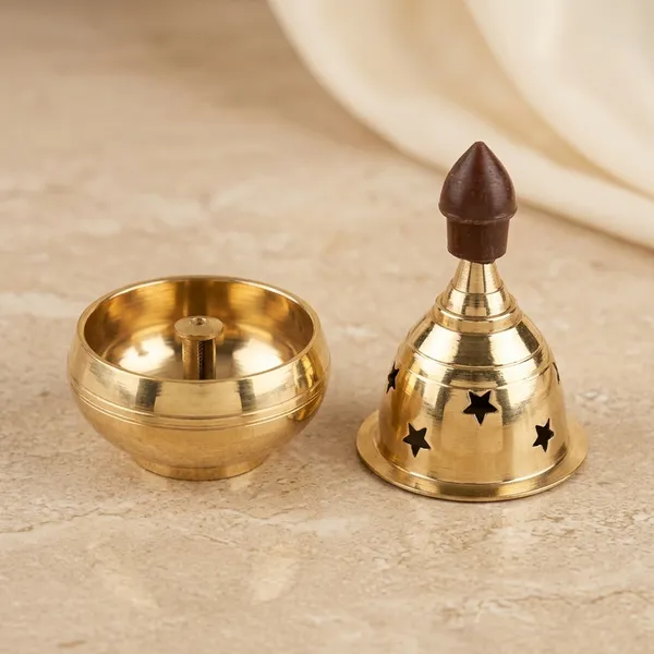 Brass_Traditional_Star_Perforated_Camphor_Burner