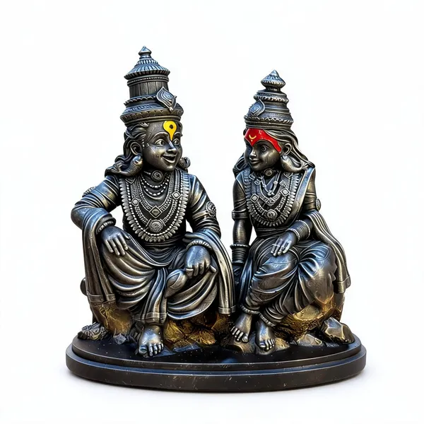 Chemical_Fiber_Traditional_Vittal_Rukmini_Religious_Idol