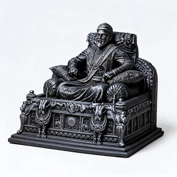 Chemical_Fiber_Traditional_Chhatrapati_Shivaji_Maharaj_Decorative_Idol