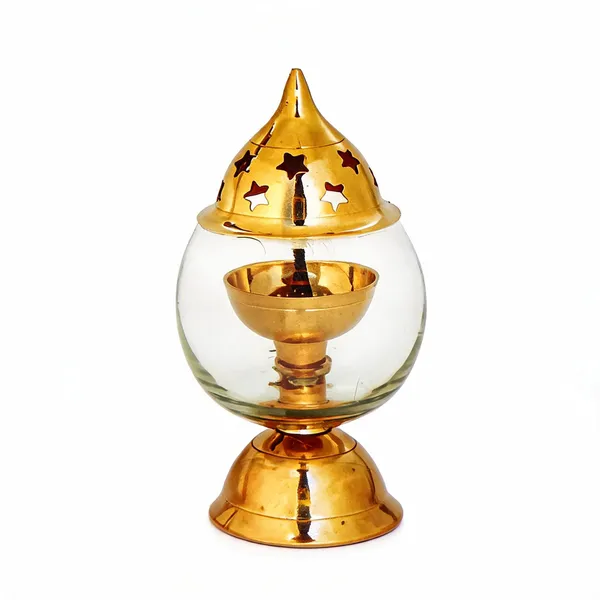Glass_Brass_Devotional_Golden_Diya_For_Home_Temple