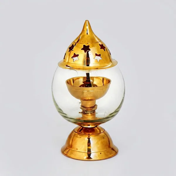 Glass_Brass_Devotional_Golden_Diya_For_Home_Temple