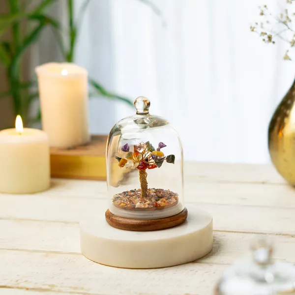 Glass_Dome_Wire_Crystal_Stone_Wishing_Tree_Showpiece