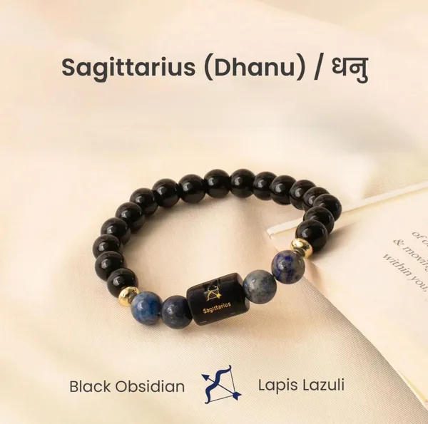 Black_Obsidian_Lapis_Lazuli_Crystal_Beads_Sagittarius_Beaded_Bracelet_For_Unisex
