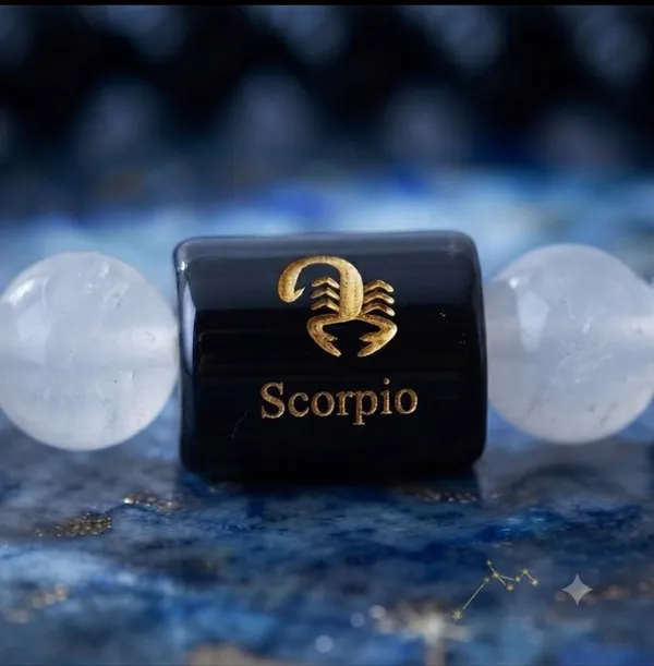 Black_Obsidian_Milky_Quartz_Scorpio_Zodiac_Beaded_Bracelet