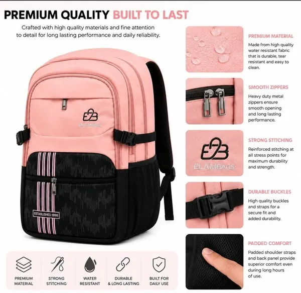 Fjhouse_Water-Resistant_School_Backpack_With_Laptop_Compartment_Waterproof_School_Bag_(Pink,_39_L)