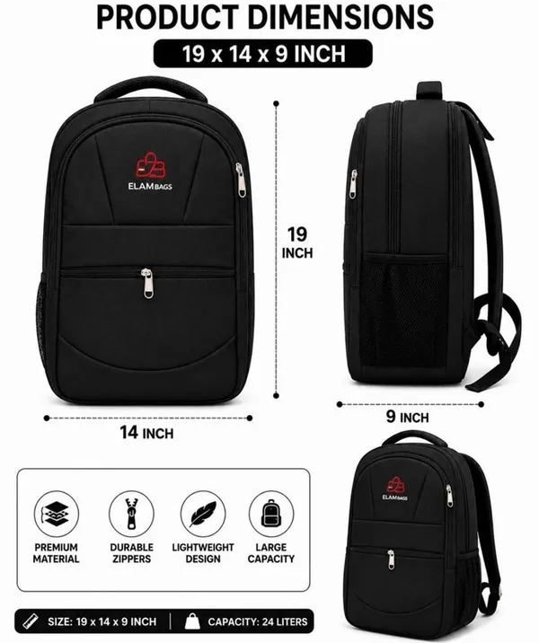 Fjhouse_Blue_Bag_P1_Backpack_(Blue,_24_L)_And_Fjhouse_Large_Capacity_Campus_Laptop_Backpack_Waterproof_Backpack_(Black,_39_L)_Combo_Set