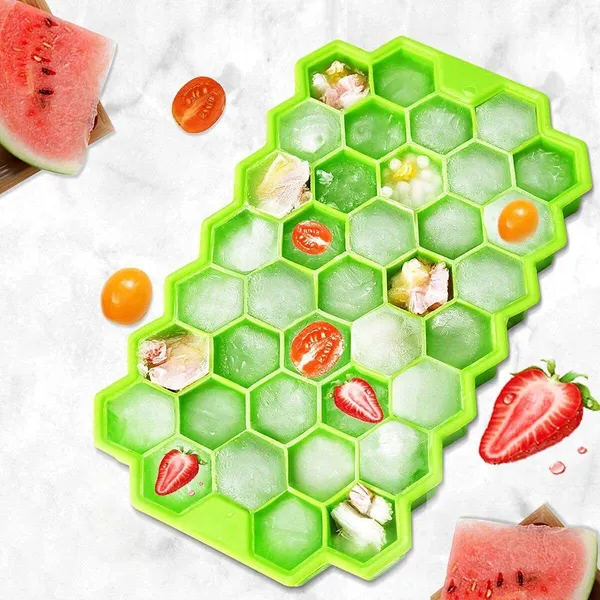 Zupaya_Green_Silicone_Ice_Cube_Tray_(Pack_Of1)