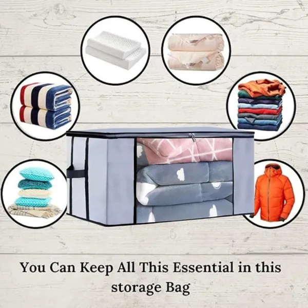 Mdali_Wardrobe_Organizer_Storage_Bag_With_Zipper_And_Side_Handles_(Grey_,Pack-2)_Polyester_Laundry_Bag_(Grey)