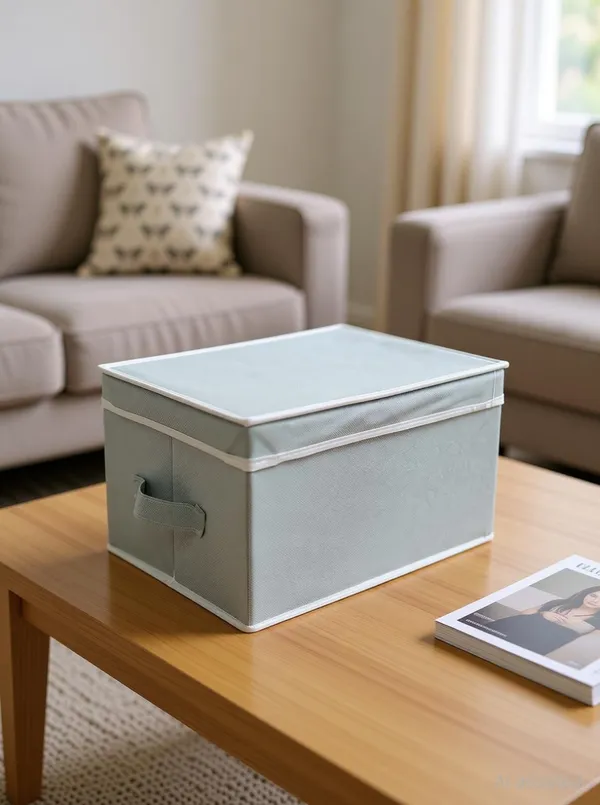 Ecorner_Storage_Box_With_Lid_Pack_Of_3_Gray_Storage_Box_(Brown)