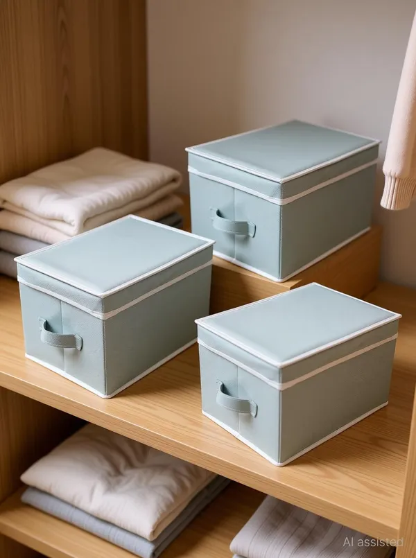 Ecorner_Storage_Box_With_Lid_Pack_Of_3_Gray_Storage_Box_(Brown)