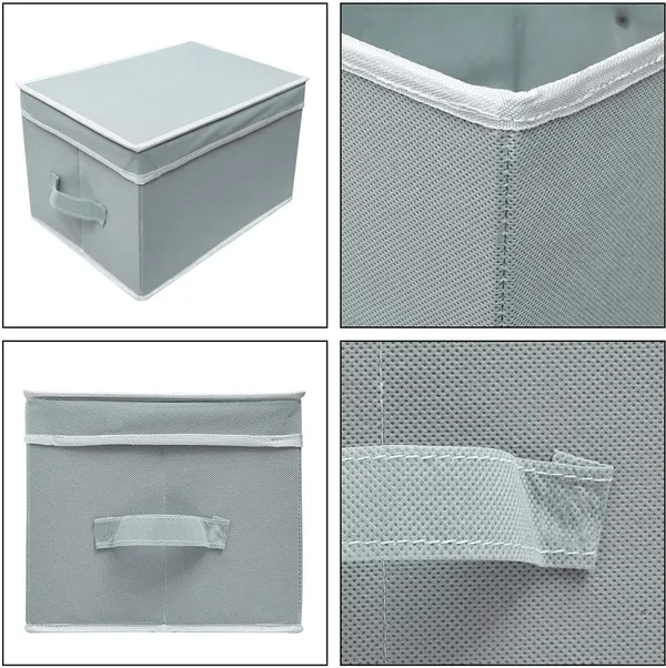 Ecorner_Storage_Box_With_Lid_Pack_Of_3_Gray_Storage_Box_(Brown)