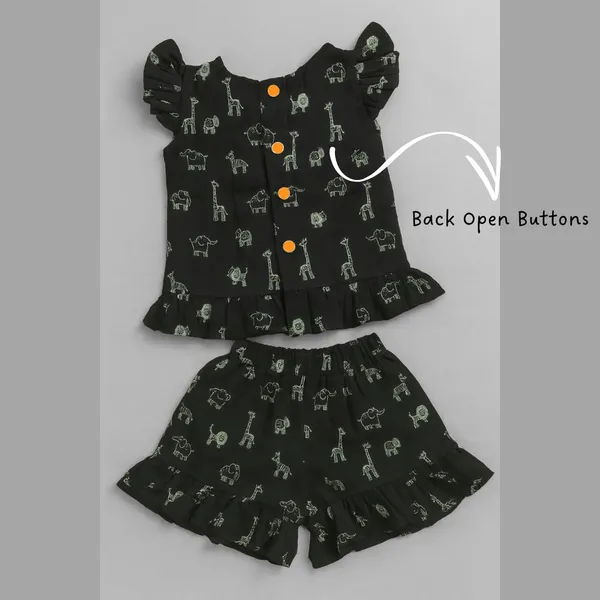 Black_Cotton_Floral_Ruffle_Co-Ord_Set_For_Baby_Girls