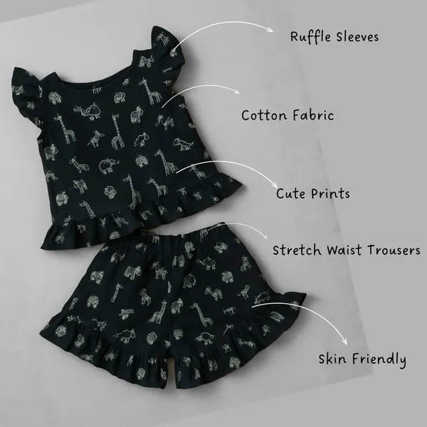 Black_Cotton_Floral_Ruffle_Co-Ord_Set_For_Baby_Girls