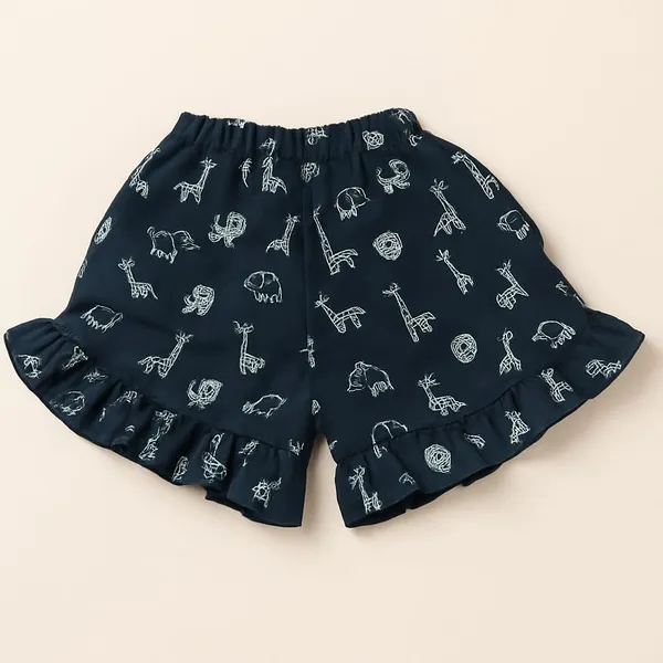 Black_Cotton_Floral_Ruffle_Co-Ord_Set_For_Baby_Girls