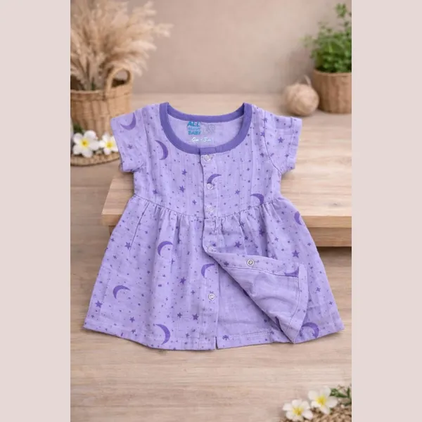 Lavender_Purple_Muslin_Flutter_Sleeve_Dress_For_Baby_Girls