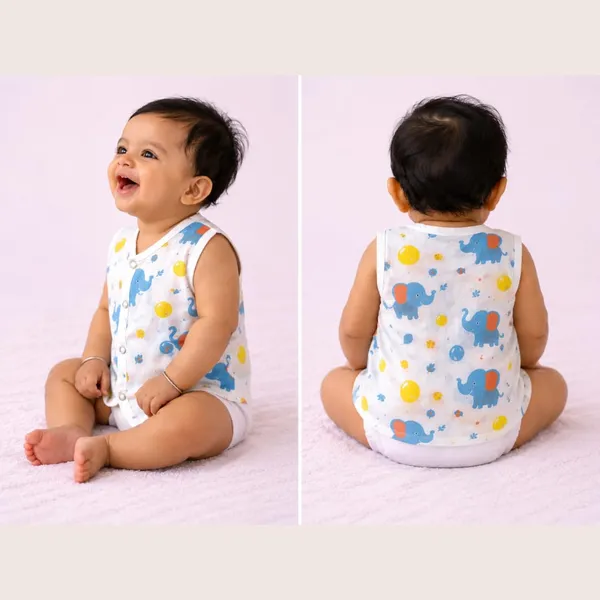 White_Muslin_Printed_Jabla_For_Unisex_Baby_Pack_Of_3