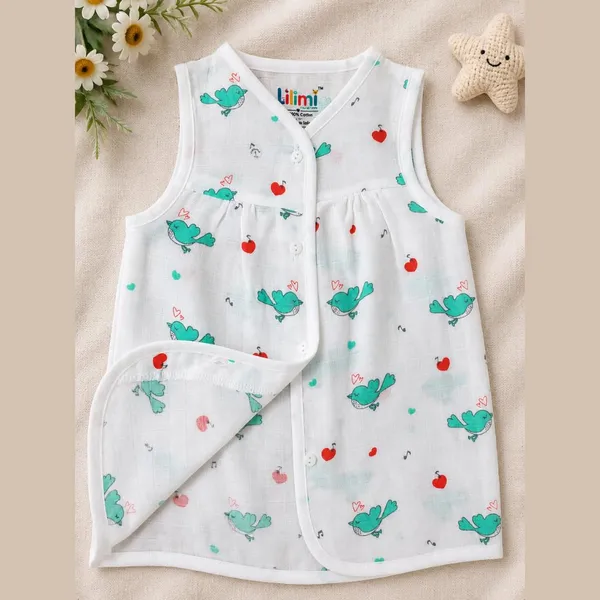 Green_Muslin_Sleeveless_Floral_Dress_For_Baby_Girls