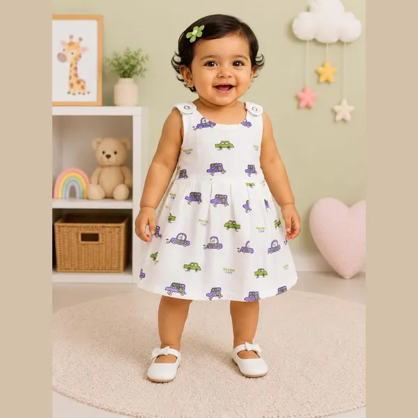 White_Printed_Muslin_Sleeveless_Dress_For_Baby_Girls_-_Pack_of_2