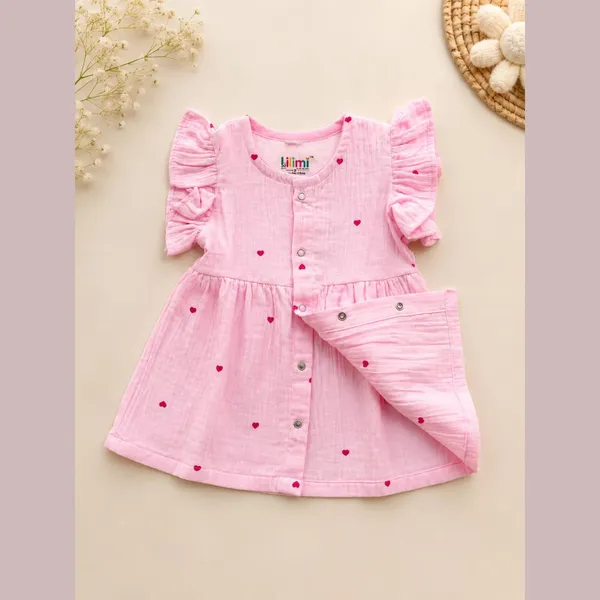 Baby_Pink_Muslin_Flutter_Sleeve_Dress_For_Baby_Girls