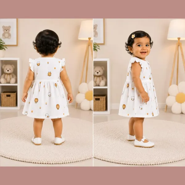 White_Multi_Muslin_Ruffle_Frock_For_Baby_Girls